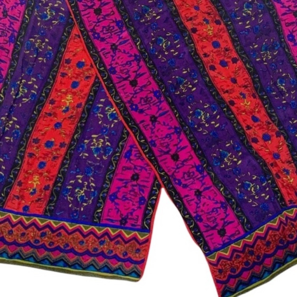 MOMA Silk Scarf The Met Metropolitan Museum of Art to Wear Longline EUC Vintage